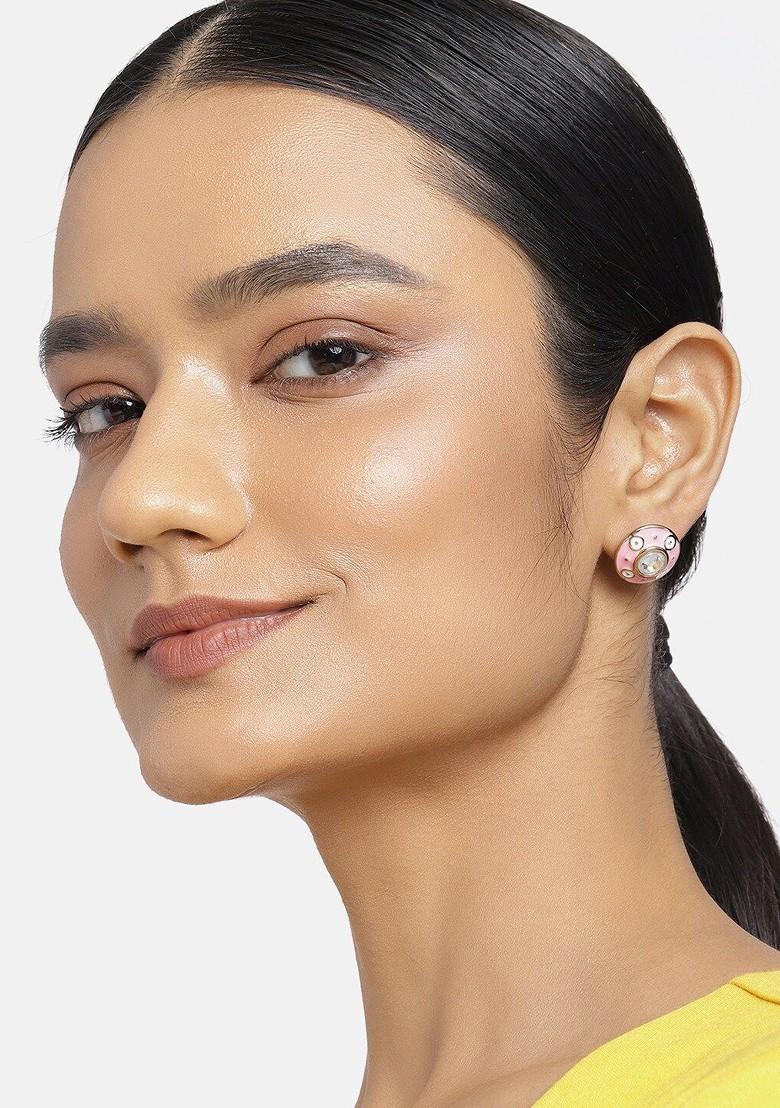 Gold Studded Alloy Earrings