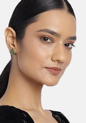 Gold Studded Alloy Earrings