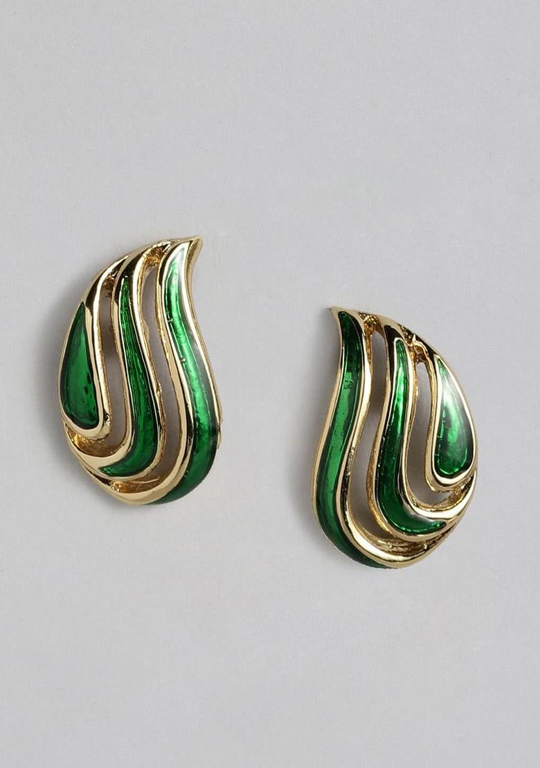 Gold Studded Alloy Earrings