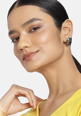 Gold Studded Alloy Earrings