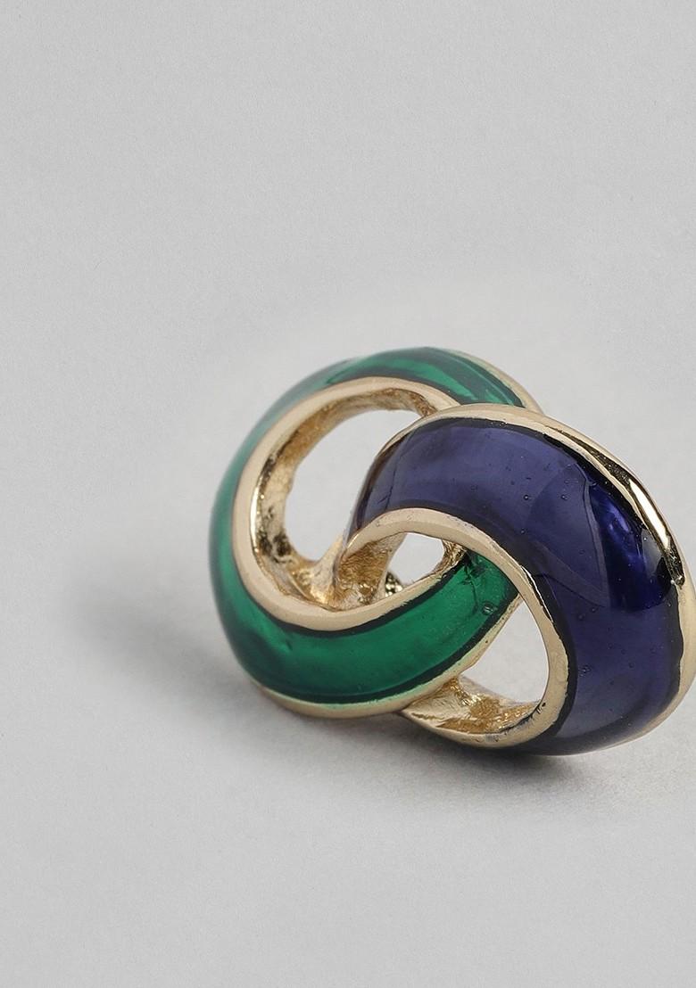 Gold Studded Alloy Earrings