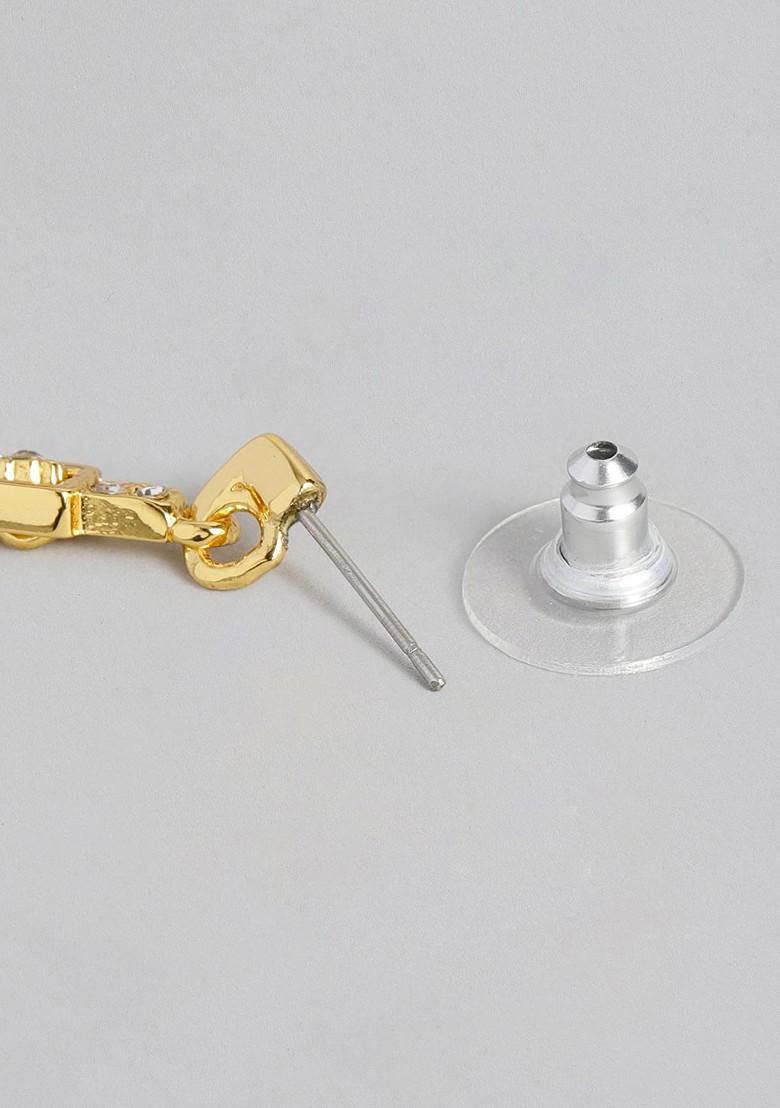Gold Solid Alloy Earrings