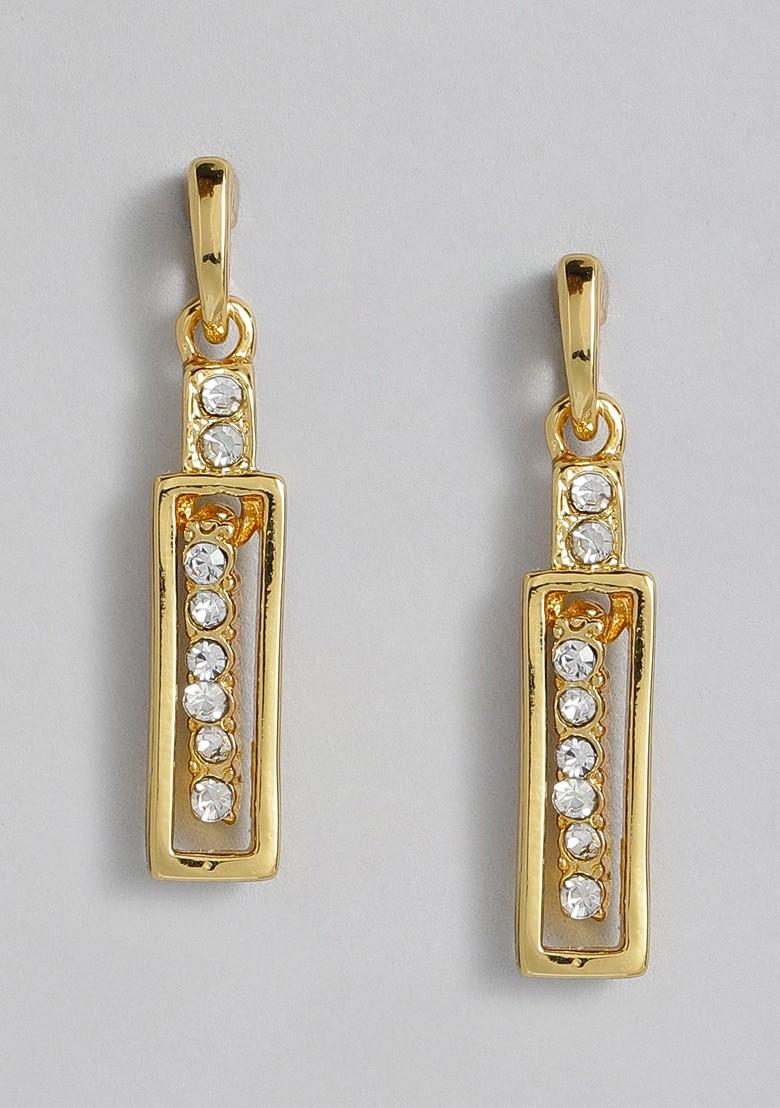 Gold Solid Alloy Earrings