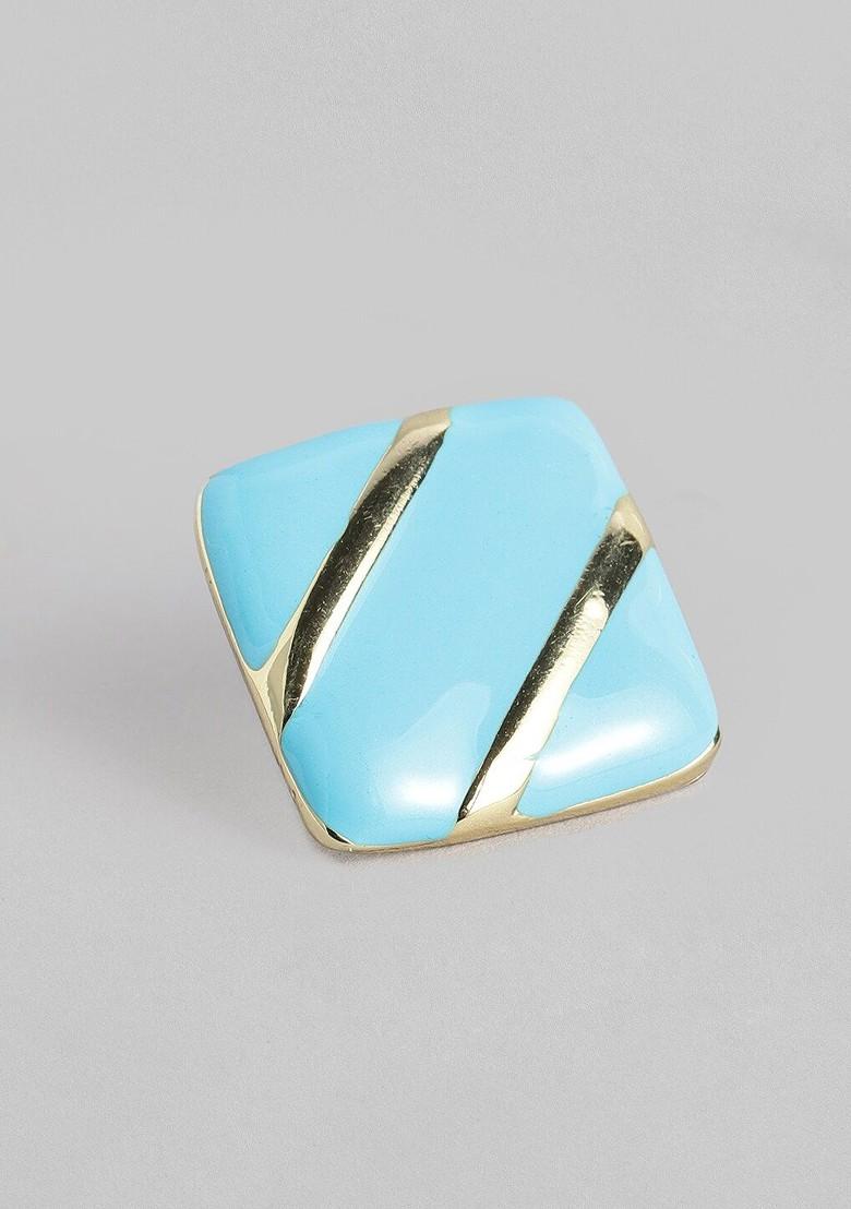 Gold Solid Alloy Earrings