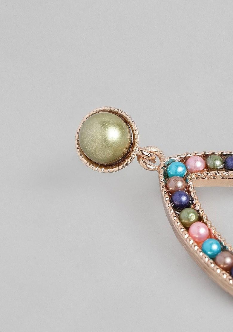 Rose Gold Solid Alloy Earrings
