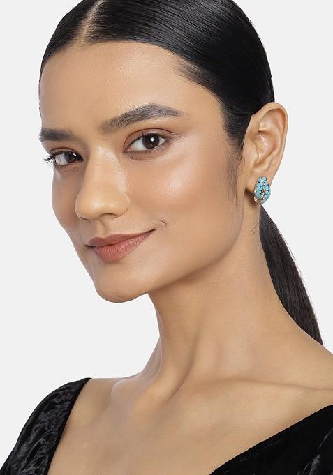 Gold Studded Alloy Earrings