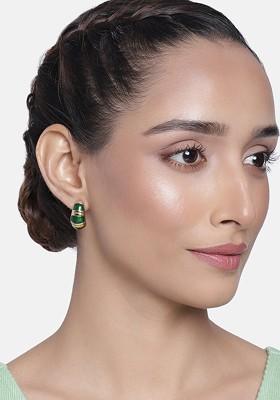 Gold Studded Alloy Earrings