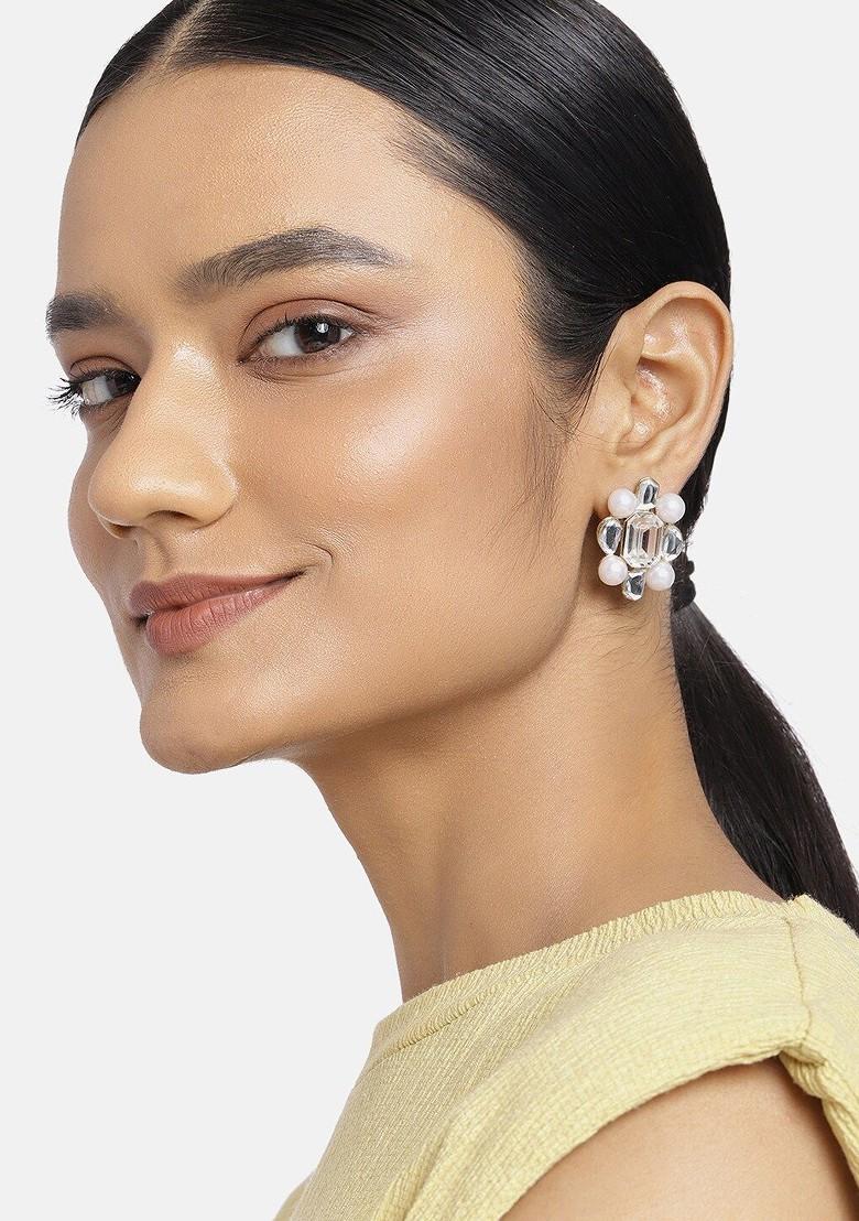 Gold Studded Alloy Earrings