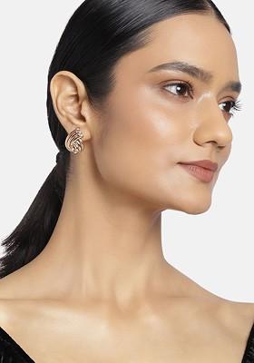 Gold Studded Alloy Earrings