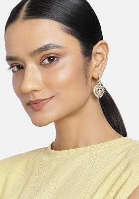 Gold Solid Alloy Earrings