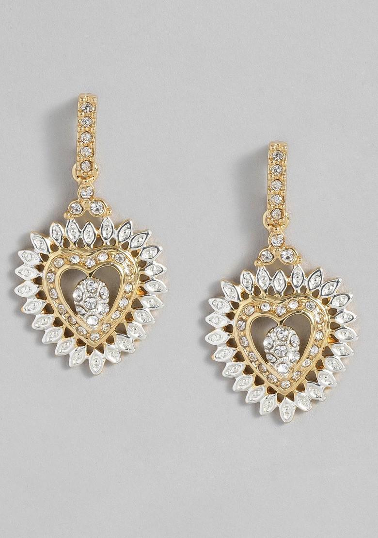 Gold Solid Alloy Earrings