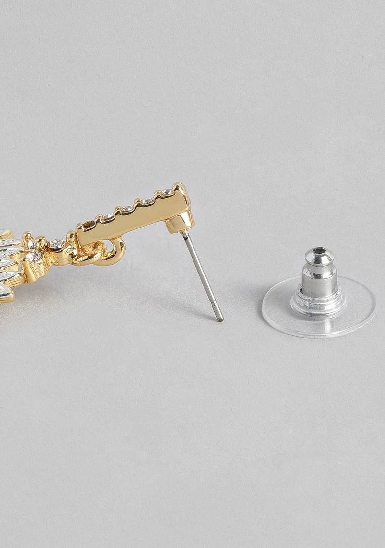Gold Solid Alloy Earrings