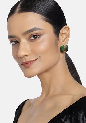 Gold Studded Alloy Earrings