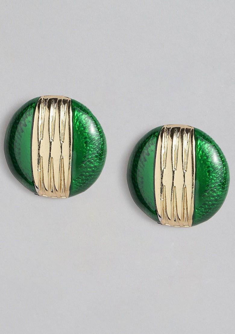 Gold Studded Alloy Earrings