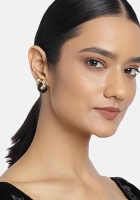 Gold Studded Alloy Earrings