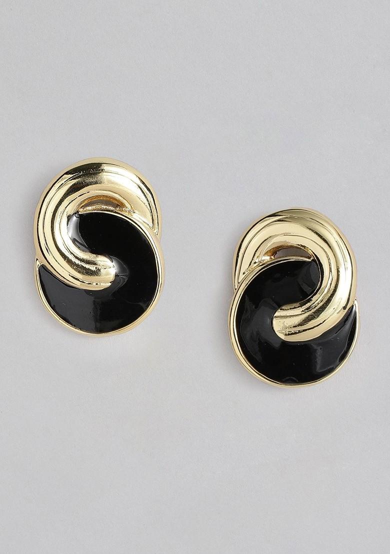 Gold Studded Alloy Earrings