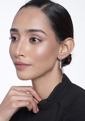 Gold Solid Alloy Earrings