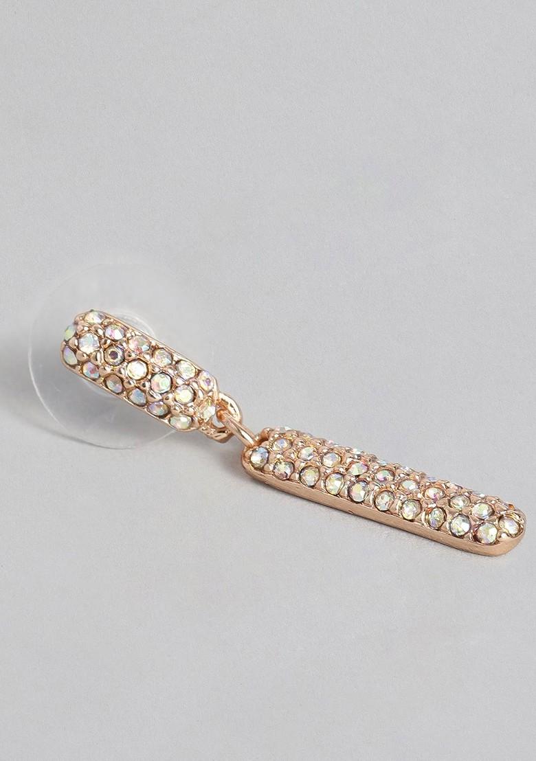 Gold Solid Alloy Earrings