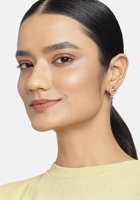 Gold Studded Alloy Earrings
