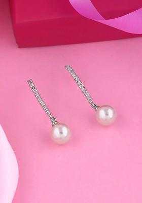 Rose Gold Solid Rhodium Plated Earrings