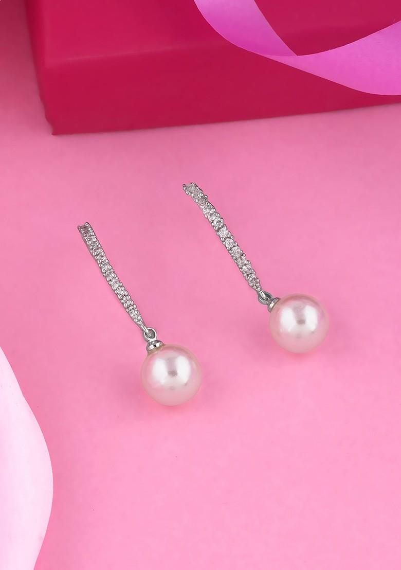 Rose Gold Solid Rhodium Plated Earrings