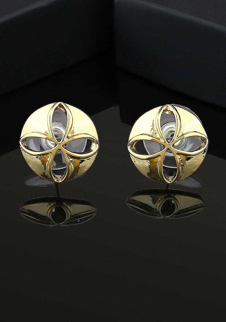 Gold Solid Gold Plated Earrings