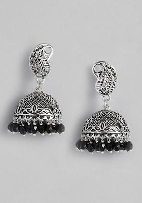 Silver Solid Rhodium Plated Earrings