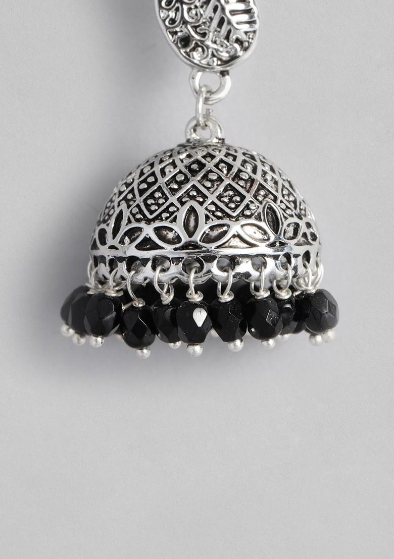 Silver Solid Rhodium Plated Earrings