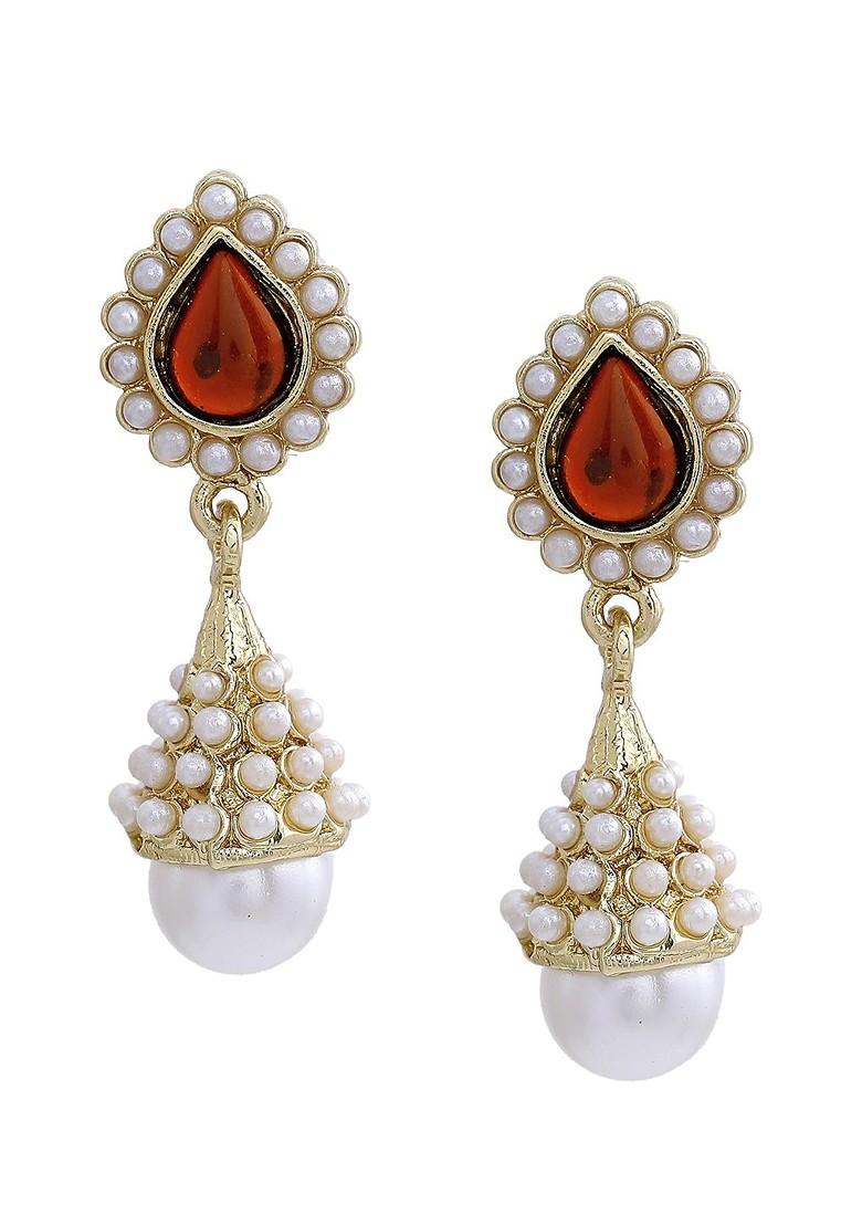 Gold Teardrop Shaped Jewellery Earrings