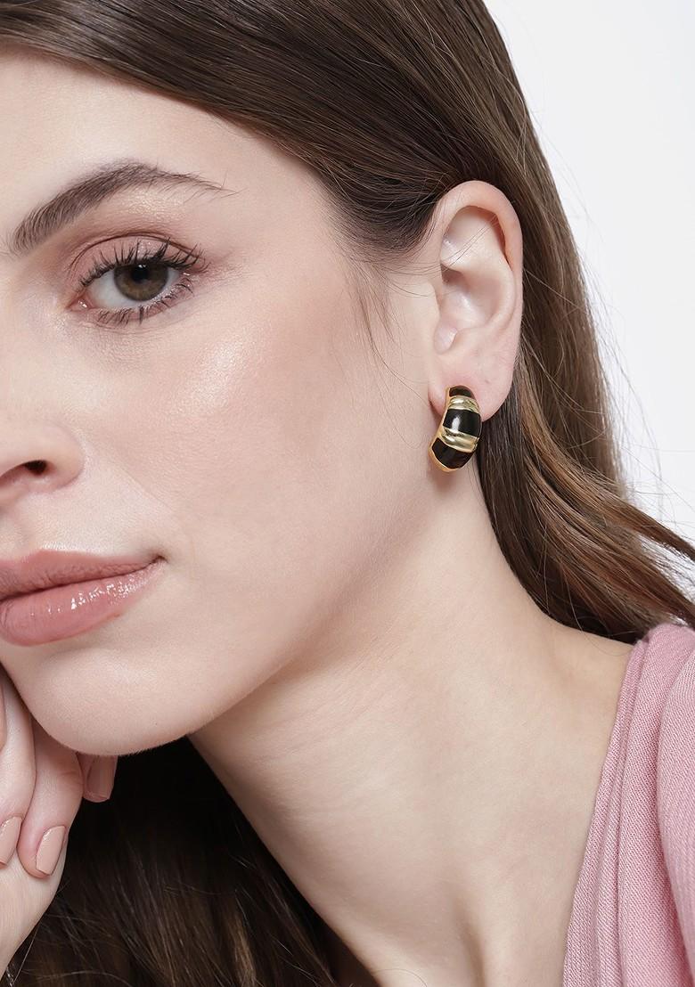 Gold Studded Gold Plated Earrings