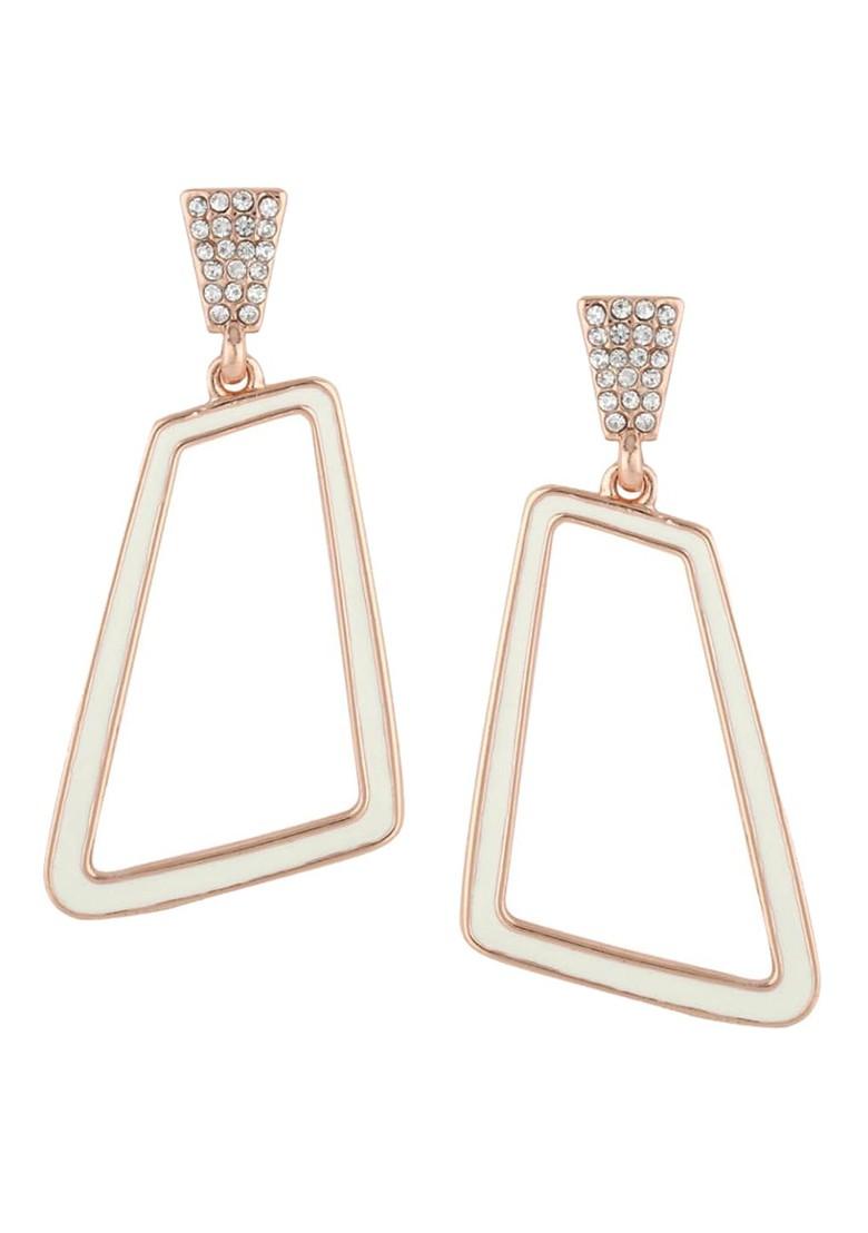 Rose Gold Studded Gold Plated Earrings