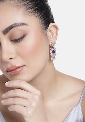 Blue Solid Jewellery Earrings