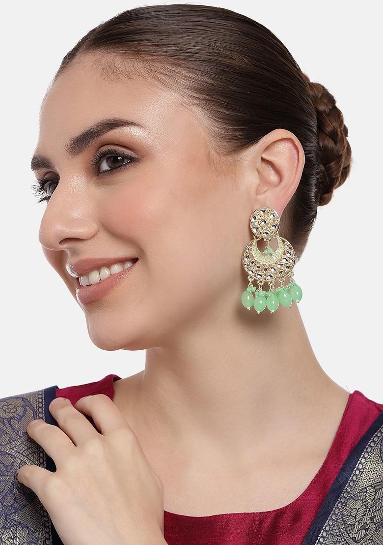 Gold Studded Gold Plated Earrings