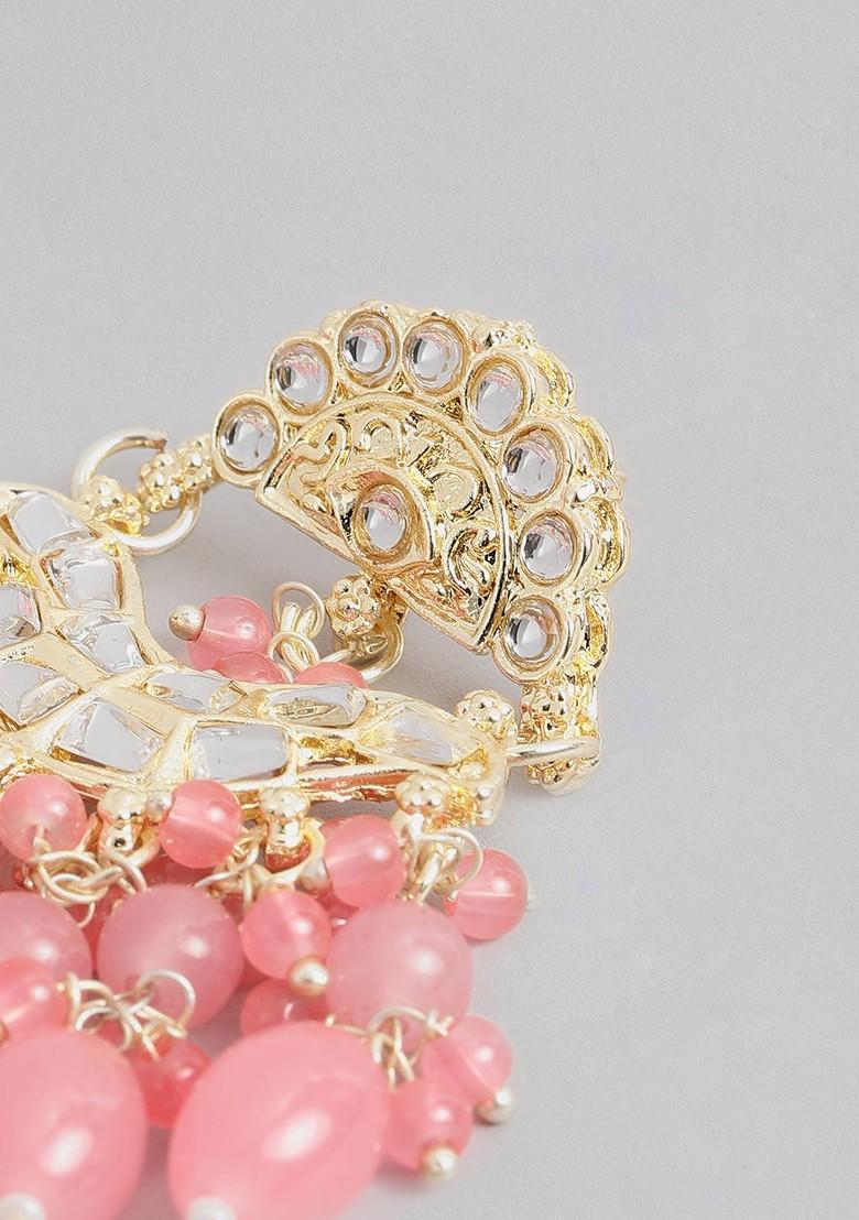 Gold Teardrop Shaped Gold Plated Earrings