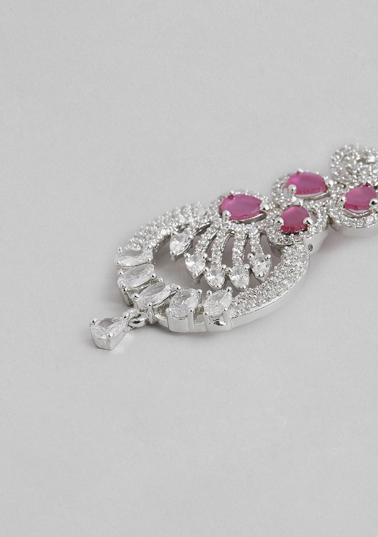 Silver Solid Rhodium Plated Earrings