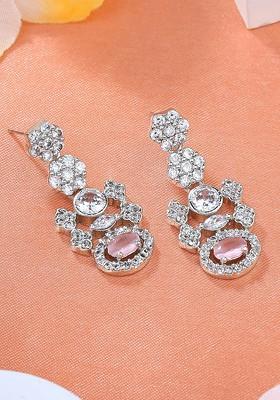 Silver Solid Rhodium Plated Earrings