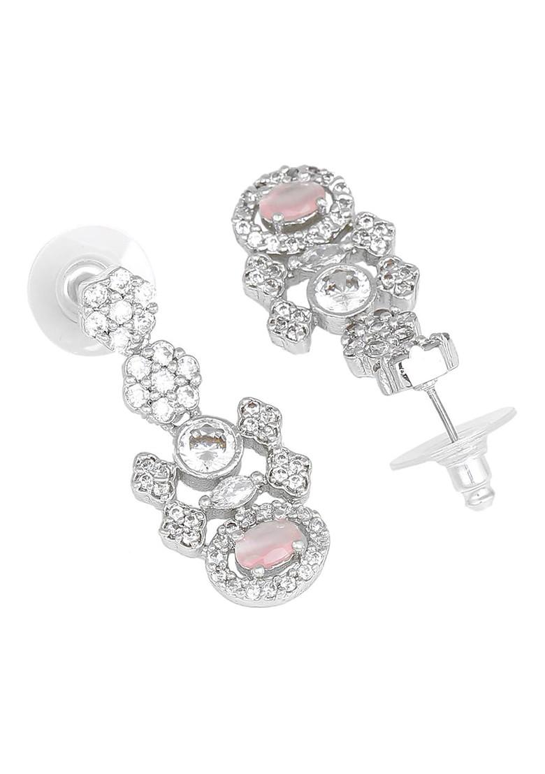 Silver Solid Rhodium Plated Earrings