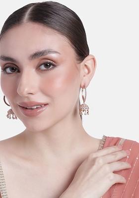 Rose Gold Solid Gold Plated Earrings