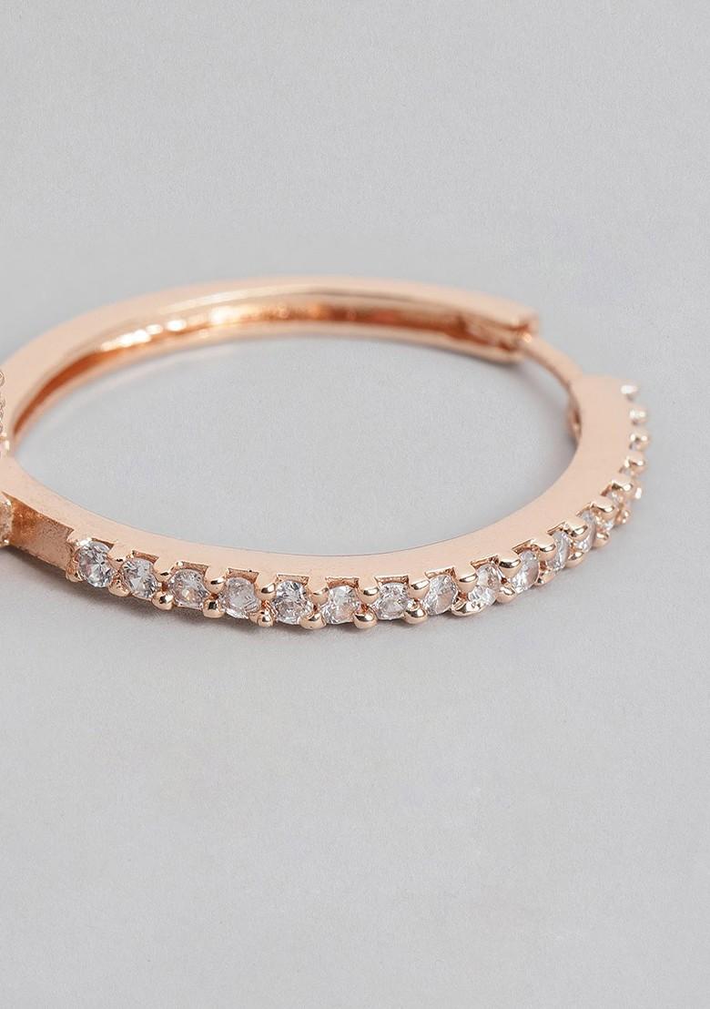 Rose Gold Solid Gold Plated Earrings