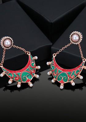 Rose Gold Solid Gold Plated Earrings