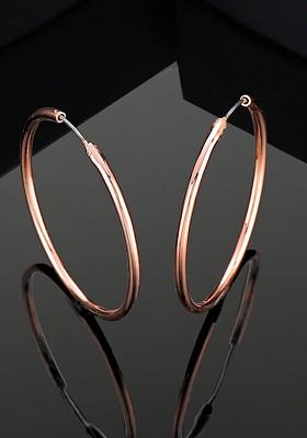 Rose Gold Solid Gold Plated Earrings