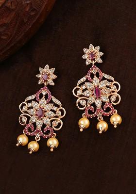 Red Solid Jewellery Earrings