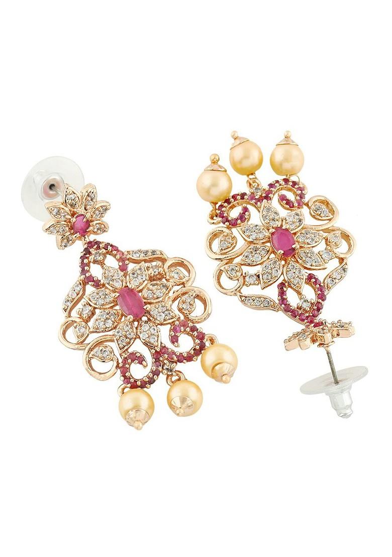 Red Solid Jewellery Earrings