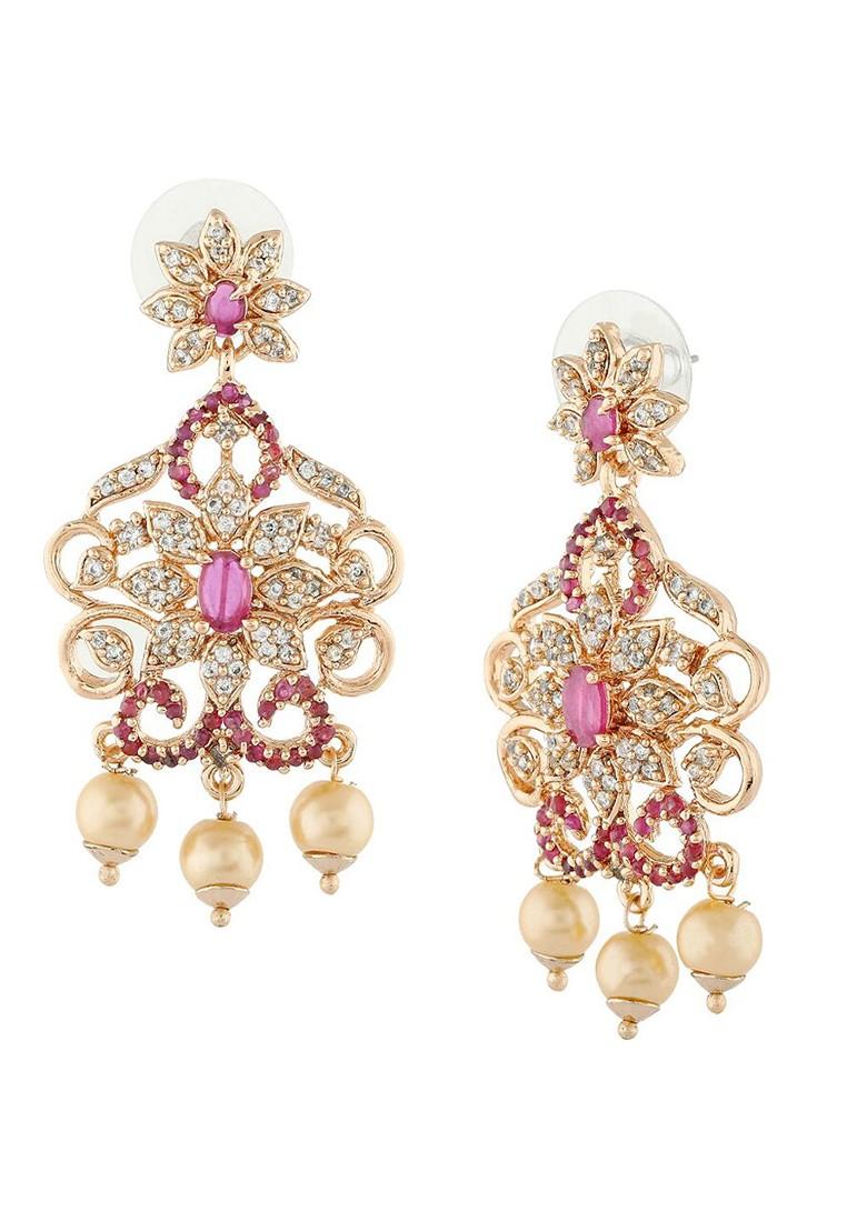 Red Solid Jewellery Earrings