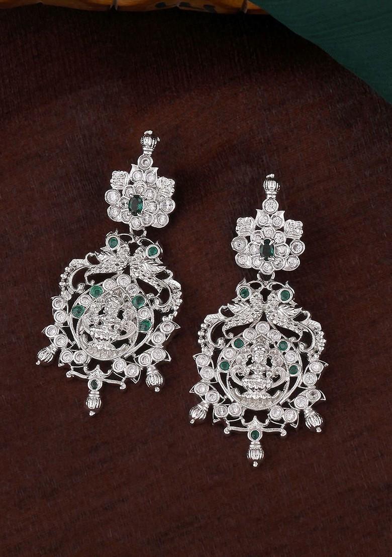 White Solid Jewellery Earrings