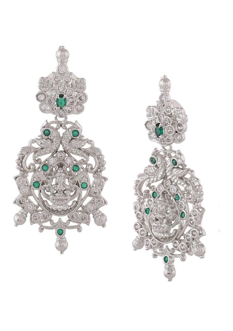 White Solid Jewellery Earrings