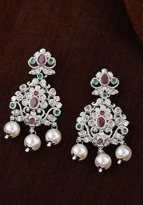 Red Solid Jewellery Earrings