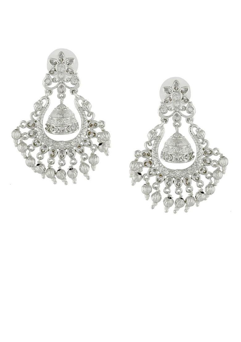 White Solid Jewellery Earrings