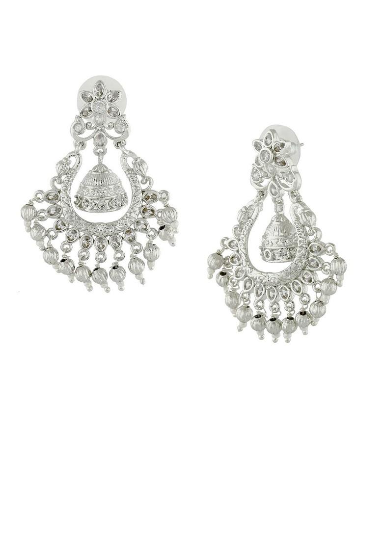 White Solid Jewellery Earrings