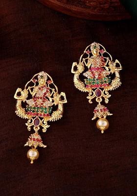 Gold Solid Gold Plated Earrings